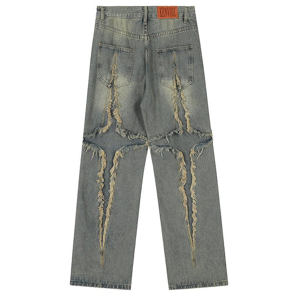 MELTEDSMILE® AMERICAN STYLE JEANS – FRAYED CROSS EDITION