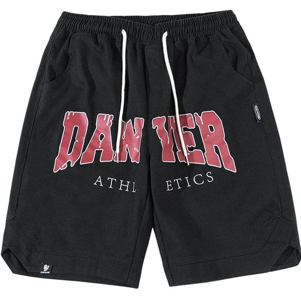 MELTEDSMILE ATHLETIC SHORTS - LETTER PRINT