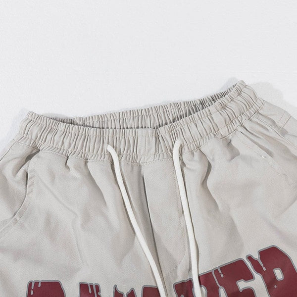 MELTEDSMILE ATHLETIC SHORTS - LETTER PRINT