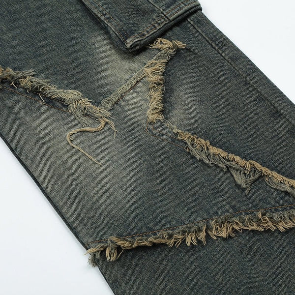 MELTEDSMILE® CARGO JEANS – FRAYED STAR EDITION