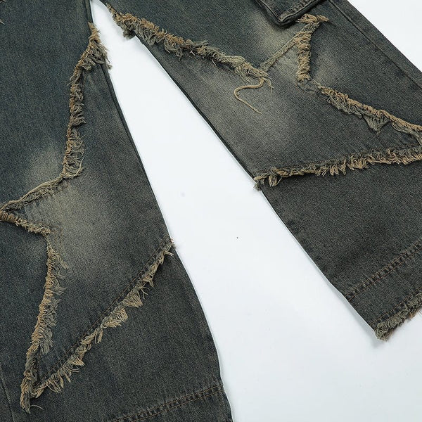MELTEDSMILE® CARGO JEANS – FRAYED STAR EDITION