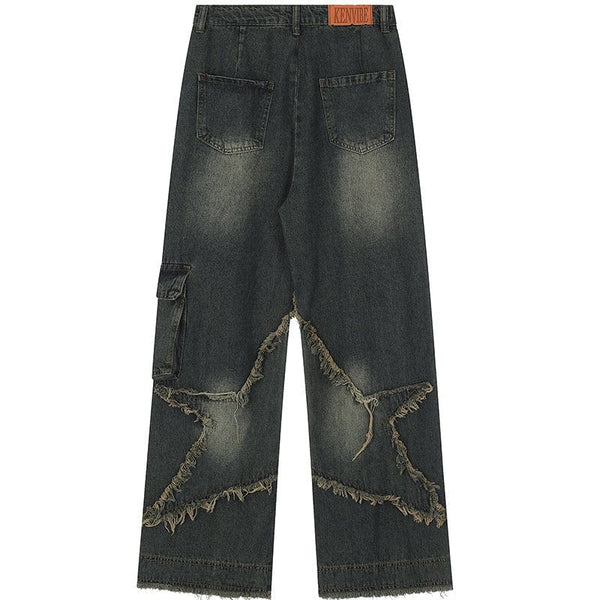 MELTEDSMILE® CARGO JEANS – FRAYED STAR EDITION
