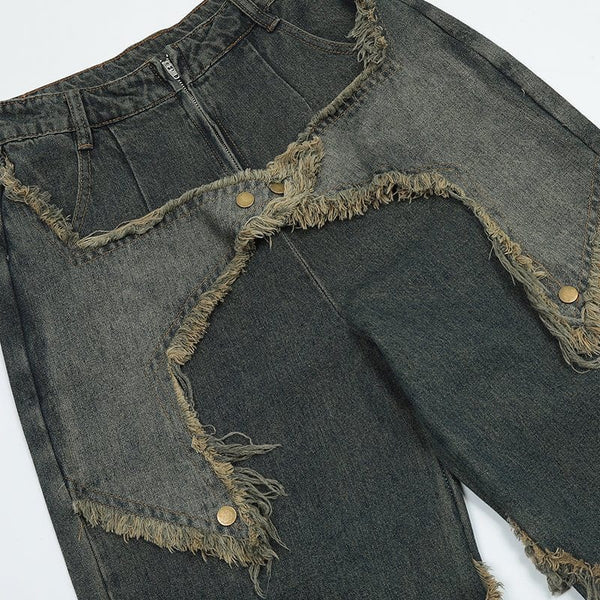 MELTEDSMILE® CARGO JEANS – FRAYED STAR EDITION