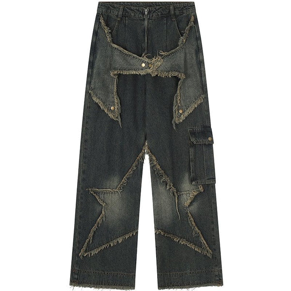 MELTEDSMILE® CARGO JEANS – FRAYED STAR EDITION