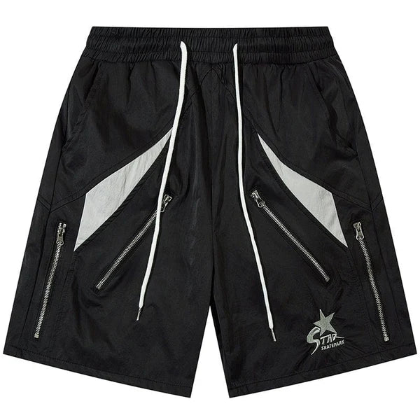 MELTEDSMILE® CARGO SHORTS - COLOR BLOCK PATCHWORK