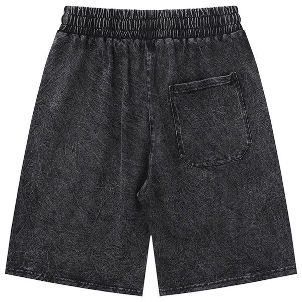 MELTEDSMILE® DARK WASHED DENIM SHORTS - BUTTERFLY