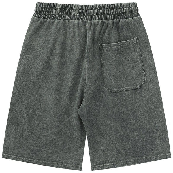 MELTEDSMILE® DARK WASHED DENIM SHORTS - BUTTERFLY