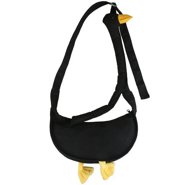 MELTEDSMILE® FUNNY GOOSE CANVAS SHOULDER BAG