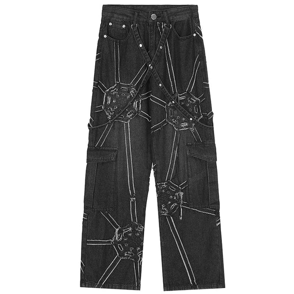 MELTEDSMILE® VINTAGE WASHED WIDE-LEG JEANS – GEAR EDITION