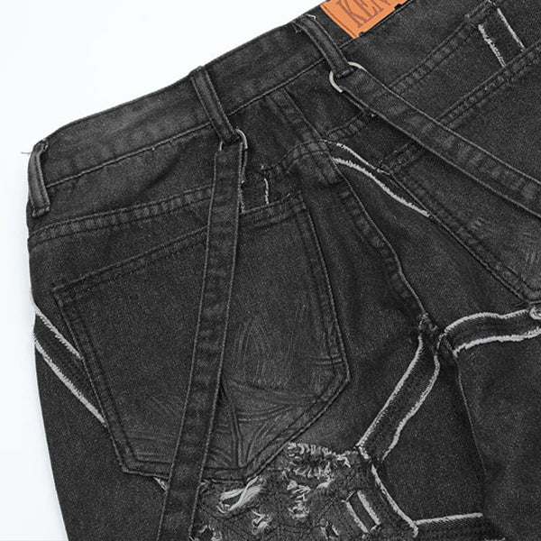 MELTEDSMILE® VINTAGE WASHED WIDE-LEG JEANS – GEAR EDITION