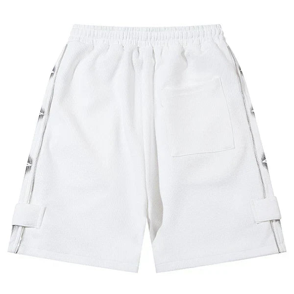 MELTEDSMILE® WAFFLE SHORTS - CROSSED ASTEROIDS
