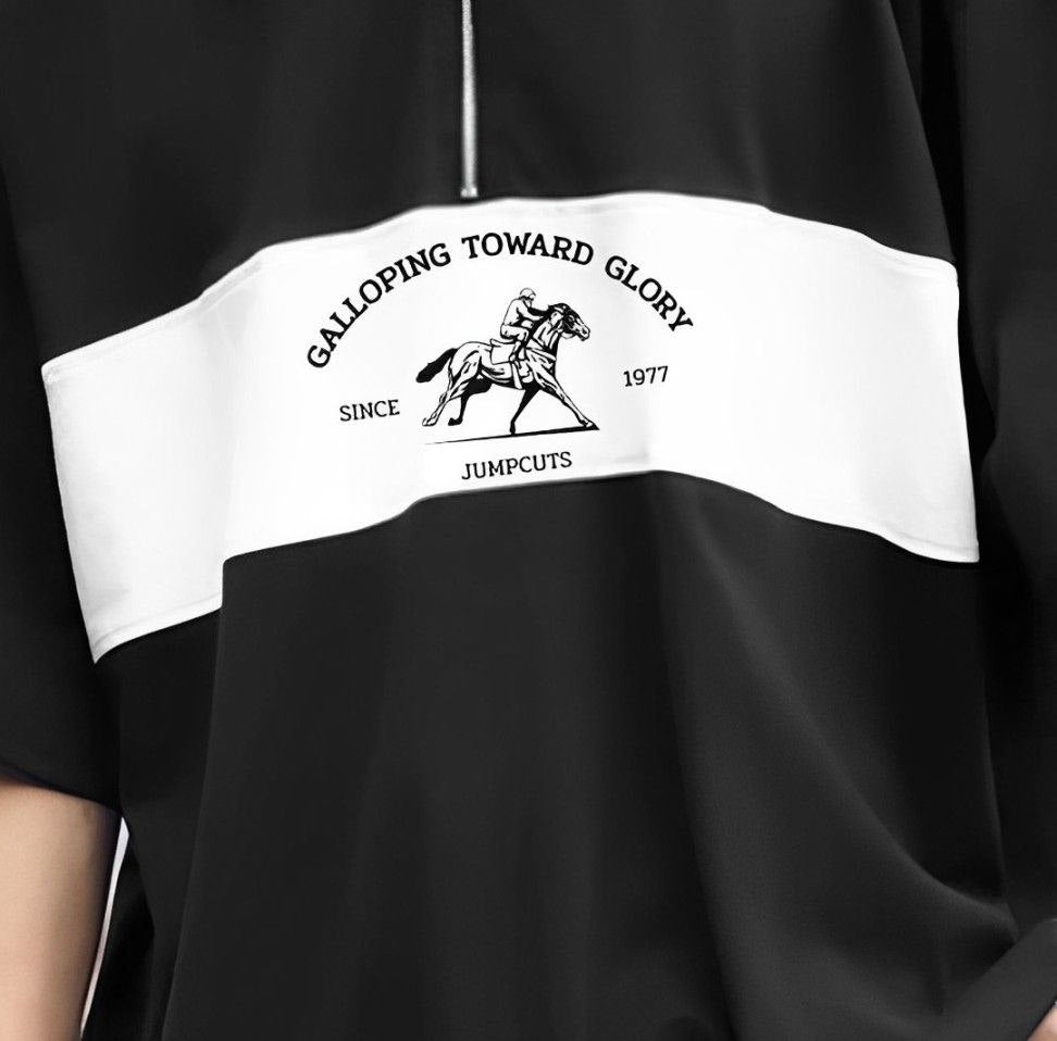 MeltedSmile American Retro Polo Oversized T-shirt