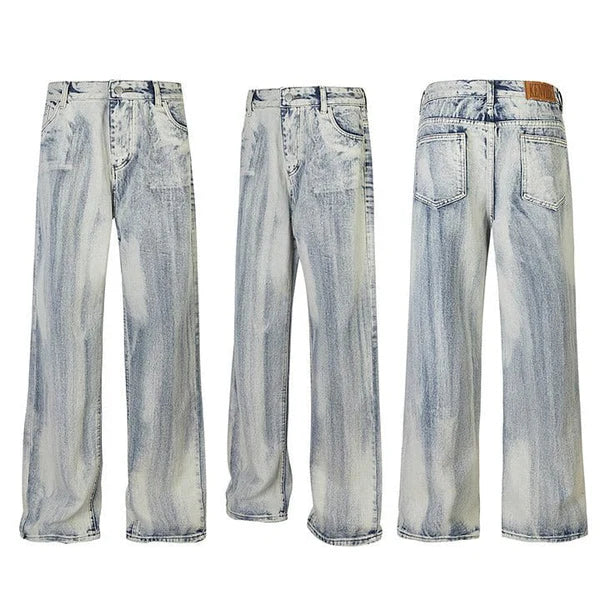 MELTEDSMILE® LOOSE FIT ACID WASHED SKATE JEANS