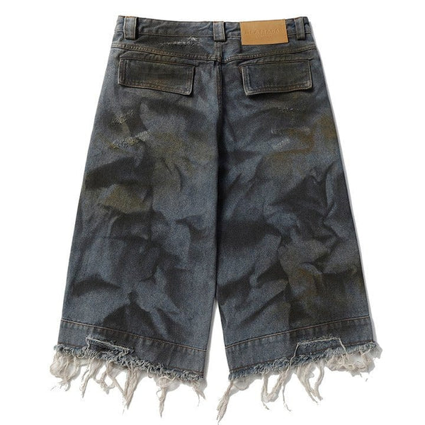 MELTEDSMILE® VINTAGE RIPPED FRAYED DENIM SHORTS