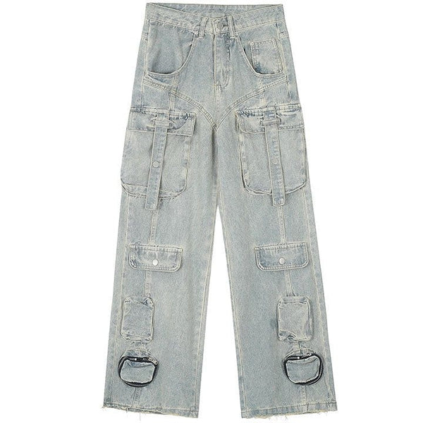 MELTEDSMILE® HIGH STREET MULTI-POCKET CARGO JEANS