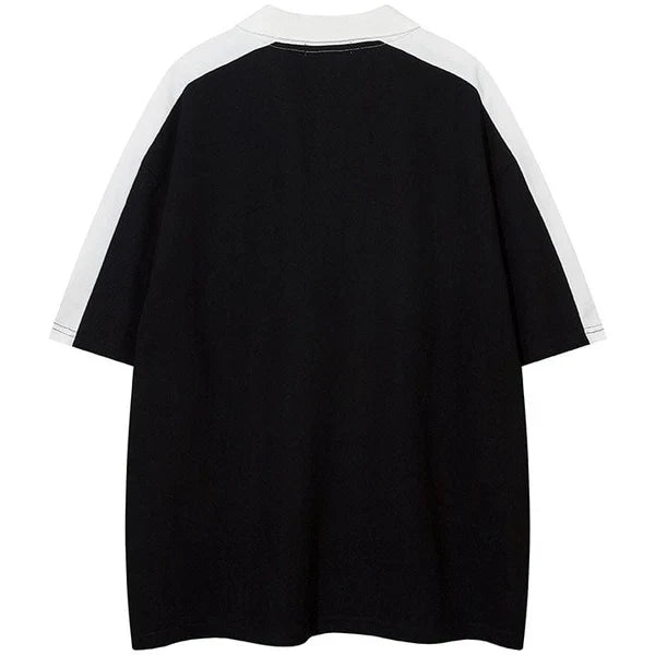 MELTEDSMILE SUMMER PATCHWORK JERSEY UNISEX POLO T-SHIRT