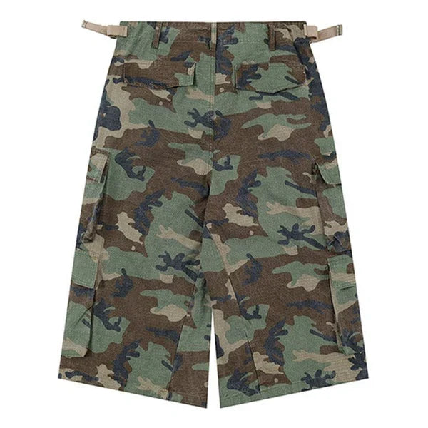 MELTEDSMILE® MILITARY CAMO CARGO SHORTS