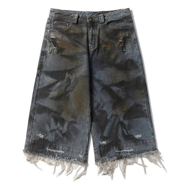 MELTEDSMILE® VINTAGE RIPPED FRAYED DENIM SHORTS