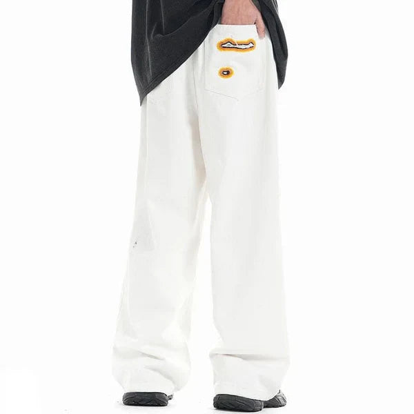 MELTEDSMILE® BAGGY STRAIGHT-LEG JEANS – FLAME EDITION