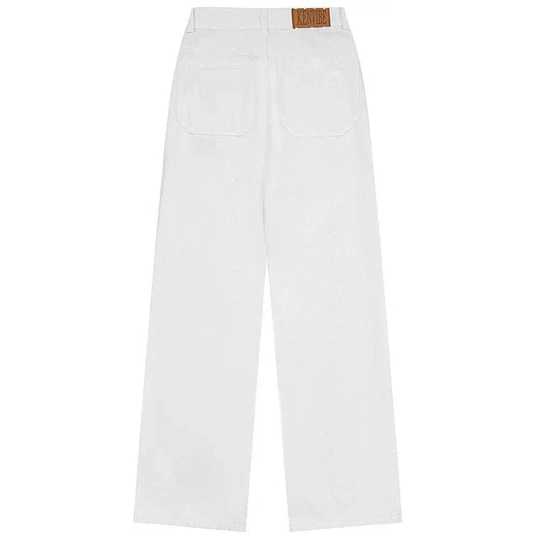 MELTEDSMILE® STRAIGHT-LEG JEANS – SPIDER WEB PRINT EDITION