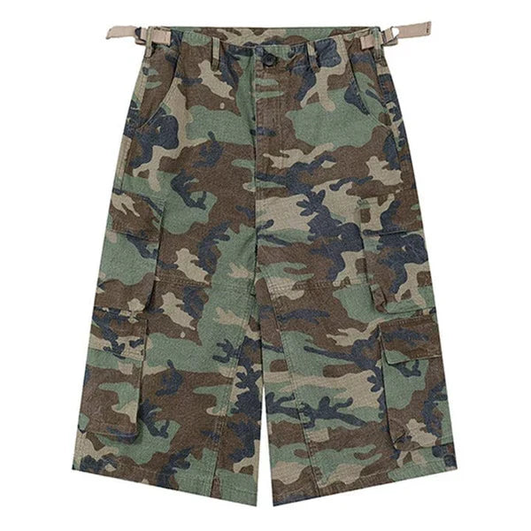 MELTEDSMILE® MILITARY CAMO CARGO SHORTS