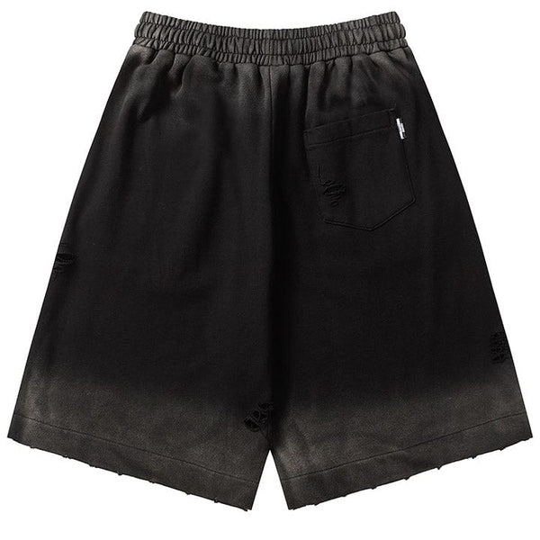 MELTEDSMILE® STREET STYLE GOTHIC LETTER PRINT SHORTS