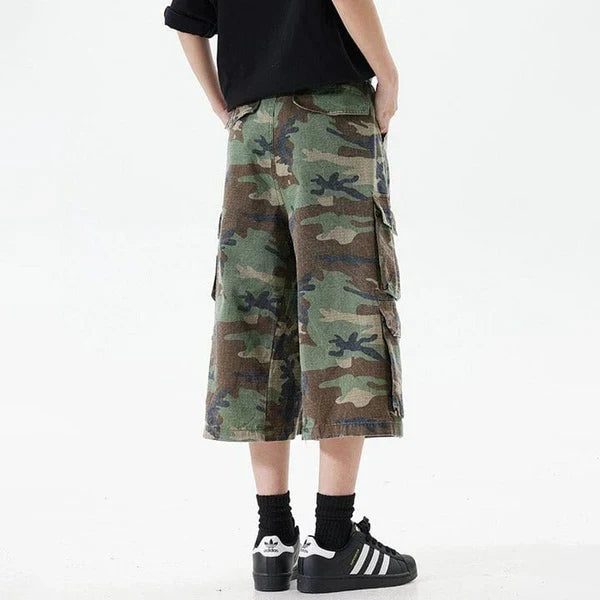 MELTEDSMILE® MILITARY CAMO CARGO SHORTS