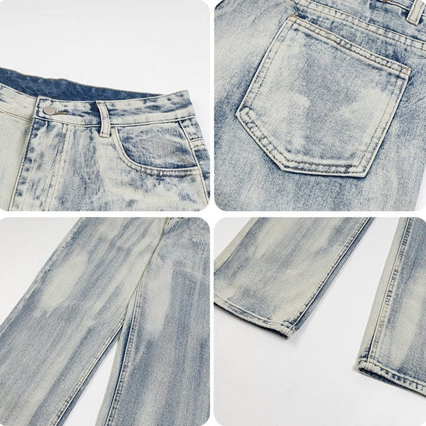 MELTEDSMILE® LOOSE FIT ACID WASHED SKATE JEANS