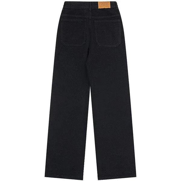 MELTEDSMILE® STRAIGHT-LEG JEANS – SPIDER WEB PRINT EDITION