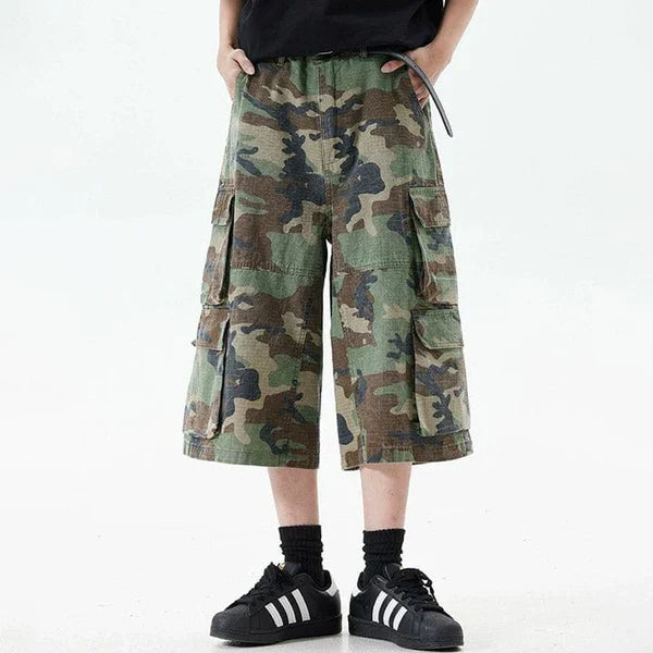 MELTEDSMILE® MILITARY CAMO CARGO SHORTS