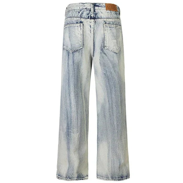 MELTEDSMILE® LOOSE FIT ACID WASHED SKATE JEANS