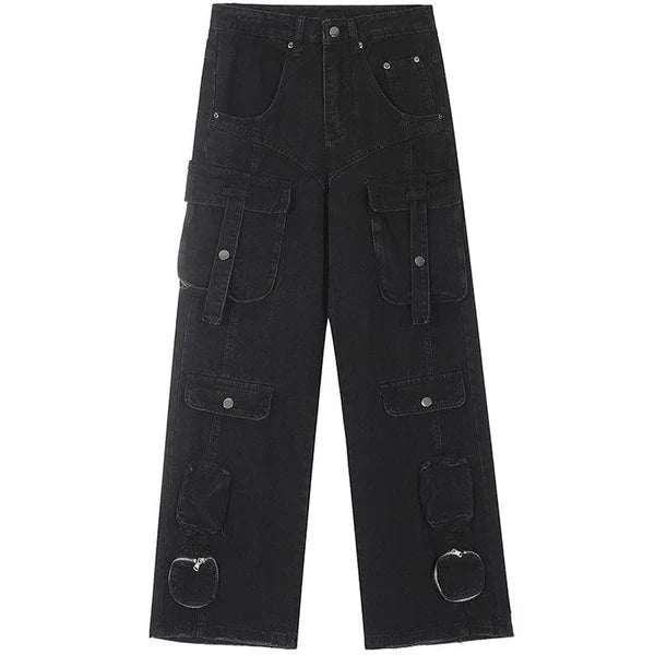 MELTEDSMILE® HIGH STREET MULTI-POCKET CARGO JEANS