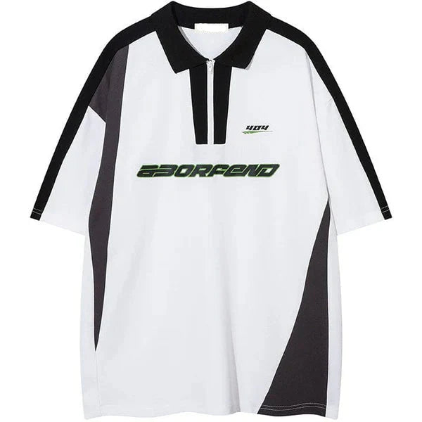 MELTEDSMILE SUMMER PATCHWORK JERSEY UNISEX POLO T-SHIRT