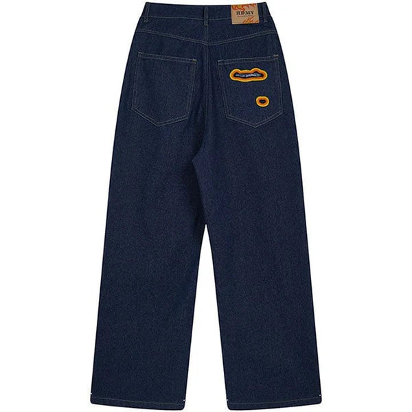MELTEDSMILE® BAGGY STRAIGHT-LEG JEANS – FLAME EDITION
