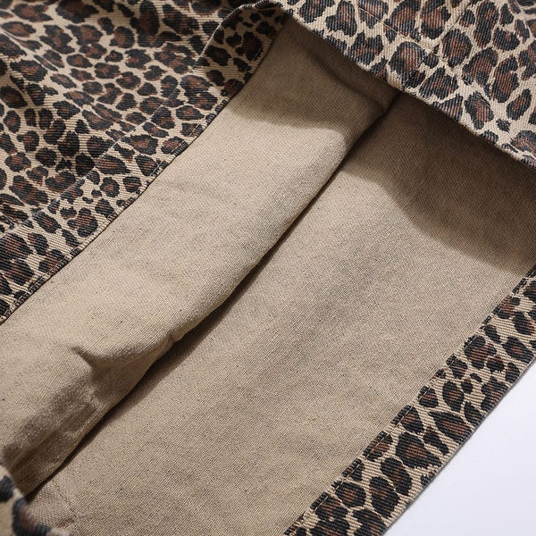 MELTEDSMILE® BAGGY LEOPARD PRINT SHORTS