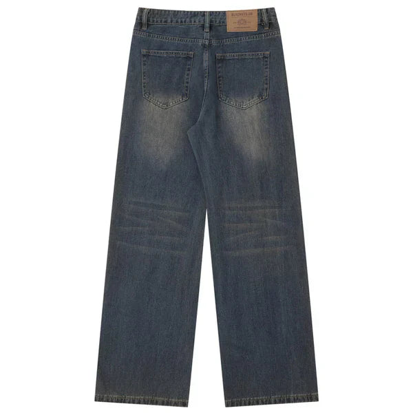 MELTEDSMILE® SPIDER PRINT STRAIGHT-LEG JEANS